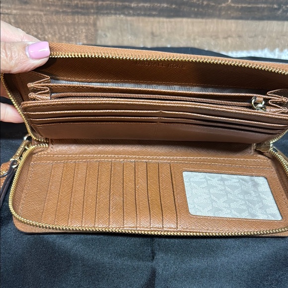 Michael Kors Brown Wristlet Wallet - Picture 6 of 8